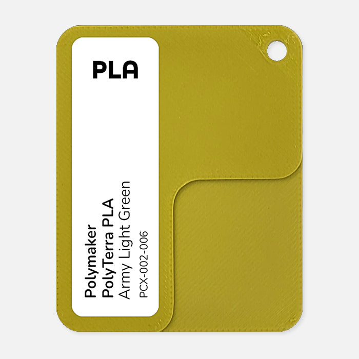 PCX-002-006, PolyTerra PLA, Army Light Green