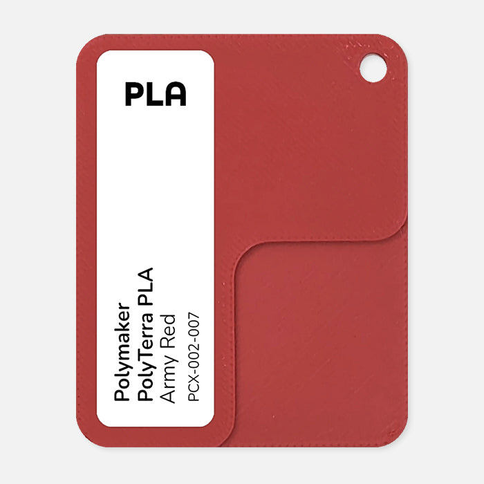 PCX-002-007, PolyTerra PLA, Army Red