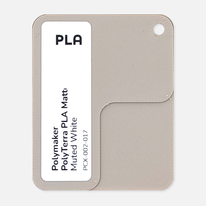 PCX-002-017, PolyTerra PLA, Muted White