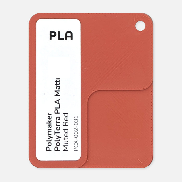 PCX-002-031, PolyTerra PLA, Muted Red