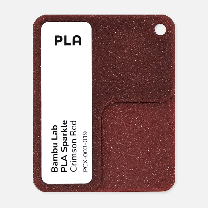 PCX-003-019, Bambu Lab PLA Sparkle, Crimson Red