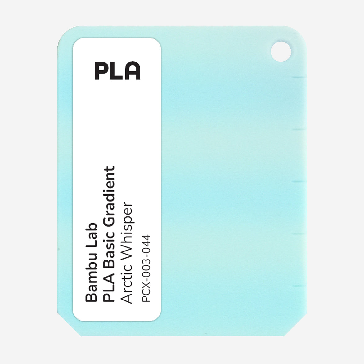 PCX-003-044, Bambu Lab PLA, Arctic Whisper