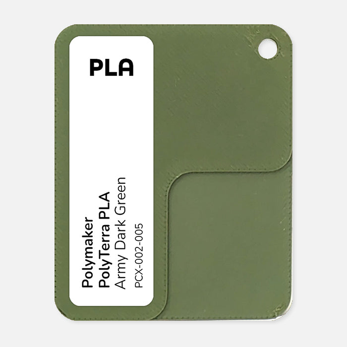 PCX-002-005, PolyTerra PLA, Army Dark Green