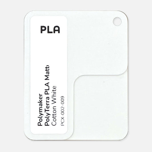 PCX-002-009, PolyTerra PLA, Cotton White