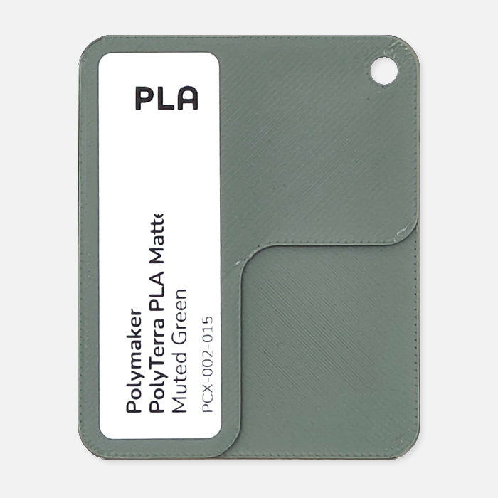PCX-002-015, PolyTerra PLA, Muted Green