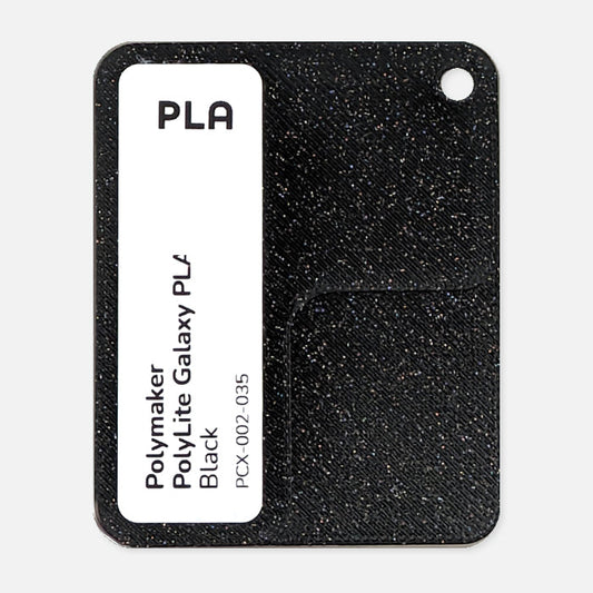 PCX-002-035, PolyLite Galaxy PLA, Black