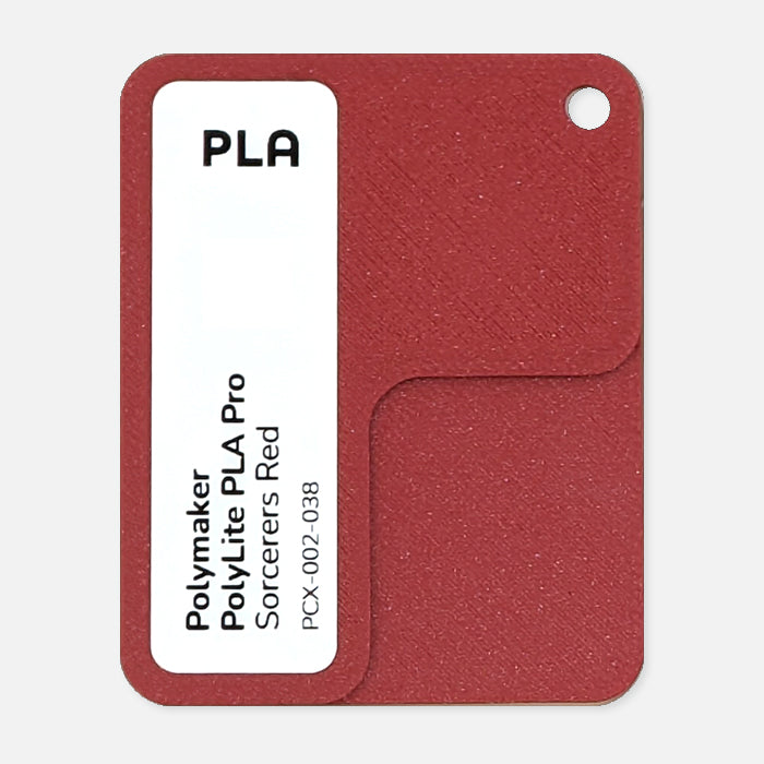 PCX-002-038, PolyLite PLA Pro, Sorcerers Red