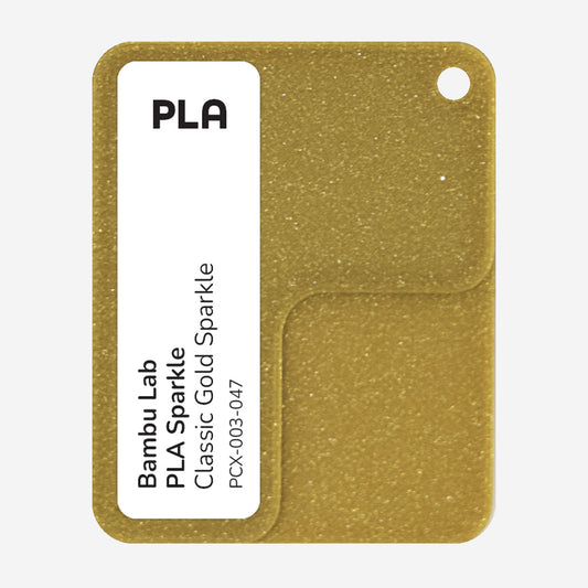 PCX-003-047,  Bambu Lab PLA Sparkle, Classic Gold Sparkle