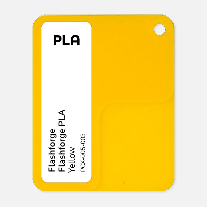 PCX-005-003,  Flashforge PLA, Yellow