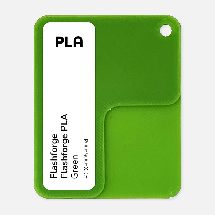 PCX-005-004,  Flashforge PLA, Green