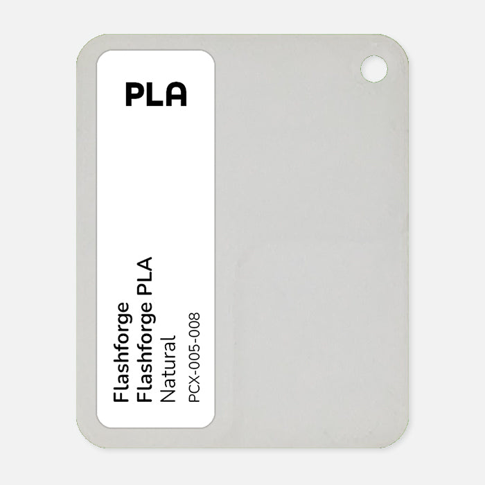 PCX-005-008,  Flashforge PLA, Natural
