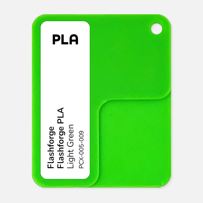 PCX-005-009,  Flashforge PLA, Light Green